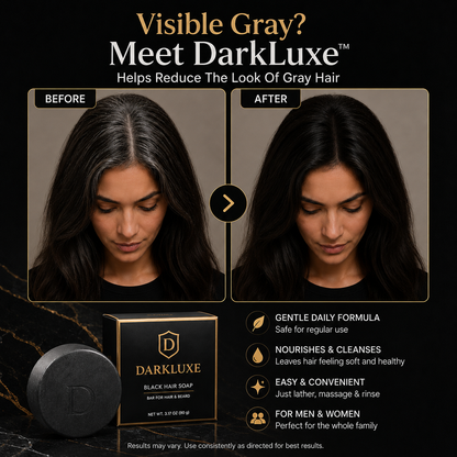 DarkLuxe™ Black Hair Soap